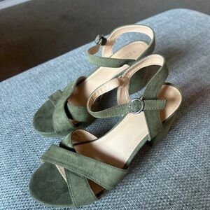 Papaya Green Strappy Sandals